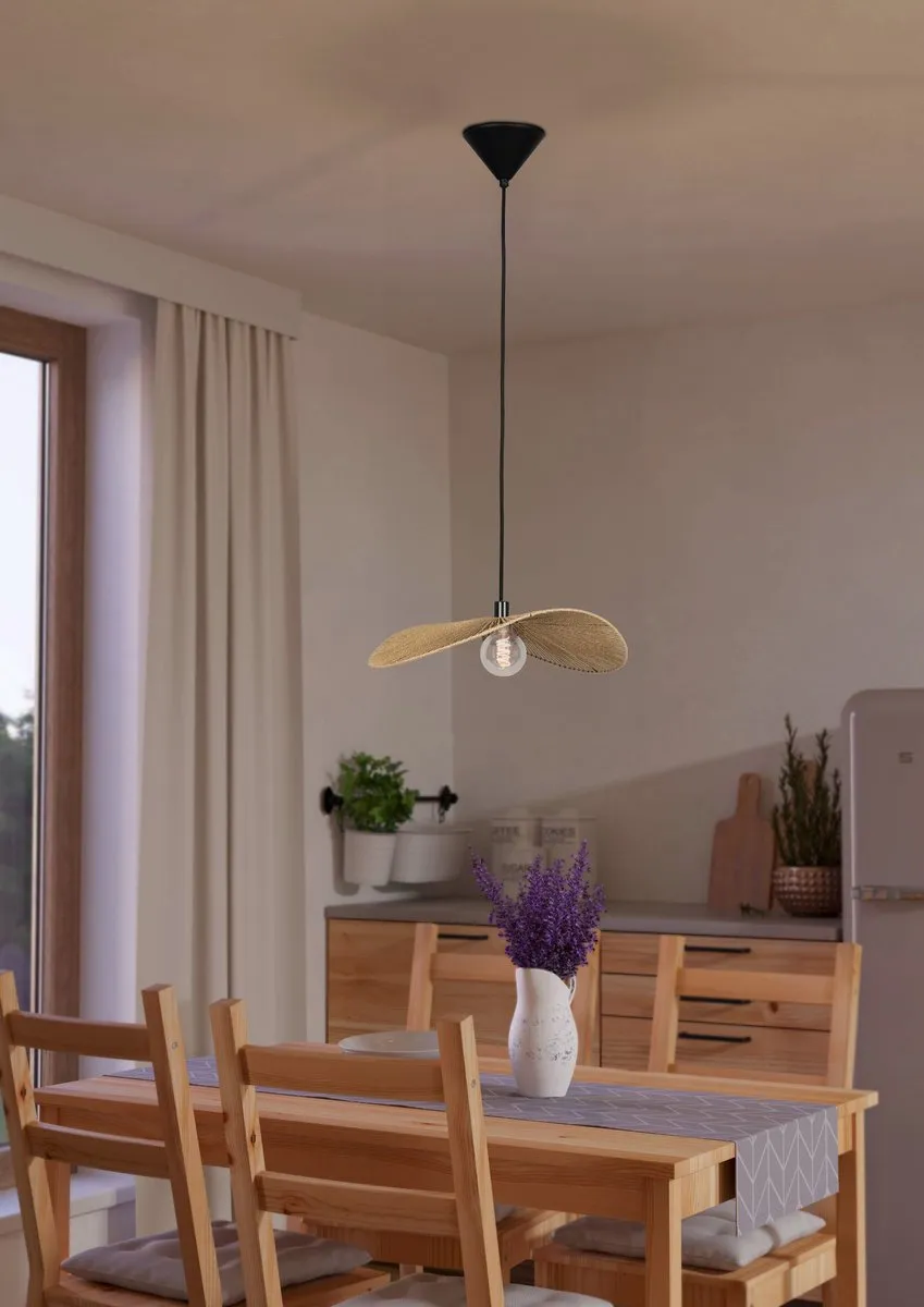 Eglo Siruela Hanglamp E27 - 56cm - Bruin/Zwart - afbeelding 6 van 6