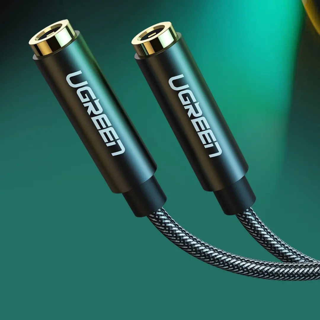 UGREEN Koptelefoon Splitter 20cm - 1x M naar 2x V