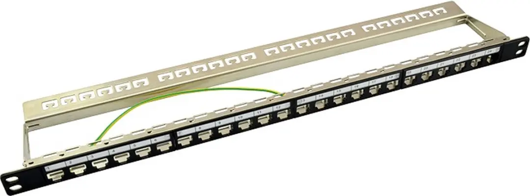Logilink 19" Patch Panel 0,5U 24 Keystone