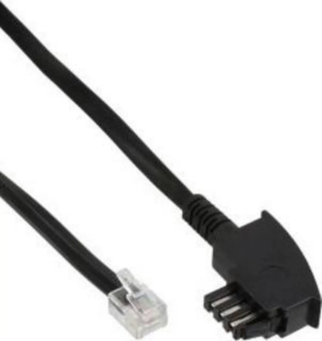InLine TAE-N naar RJ12 6P6C Kabel 1m - Zwart