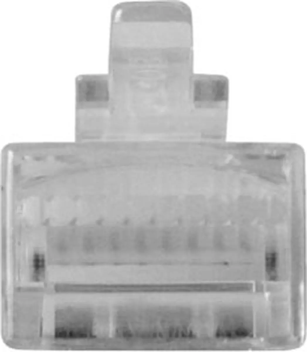 ACT TD110 RJ48 Connector voor platte kabel - 25 Stuks - Transparant - afbeelding 6 van 6