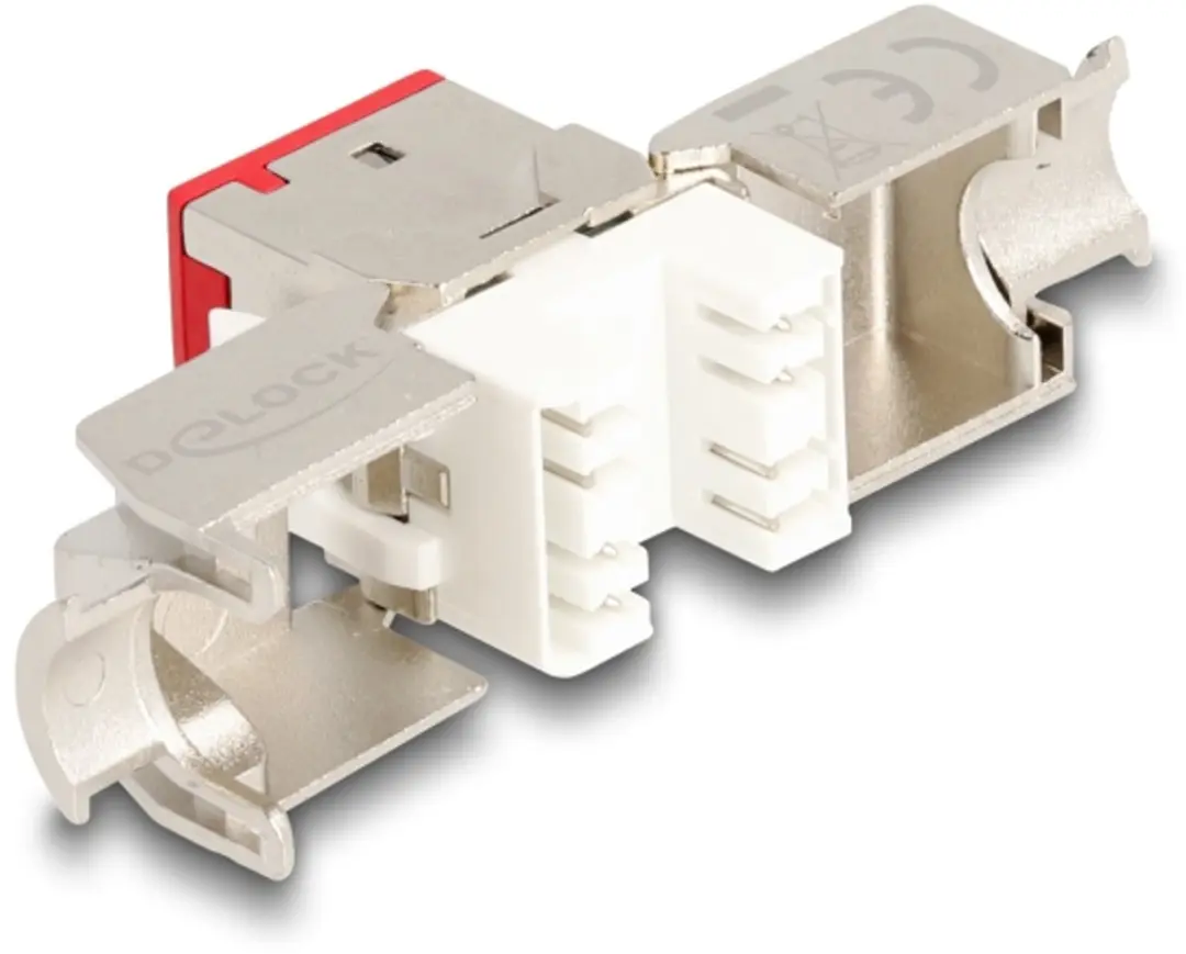 Delock Keystone RJ45 LSA Cat.6A Rood - 10 Stuks
