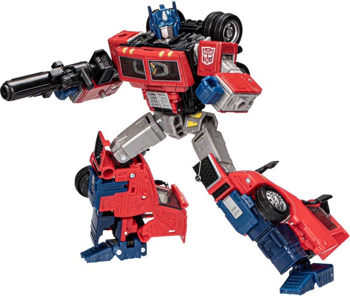 Hasbro Optimus Prime VNR Volvo Transformers - 17 cm figuur rood