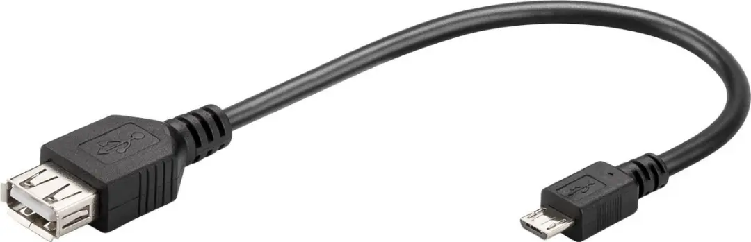 Goobay USB OTG Adapter Micro-B naar A - 10 Stuks - Zwart