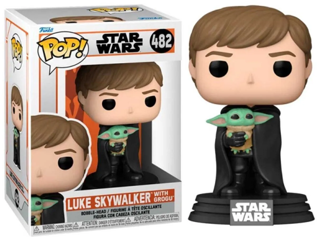 Funko Star Wars POP! The Mandalorian Luke met kind - 9 cm - Multicolor - afbeelding 6 van 6