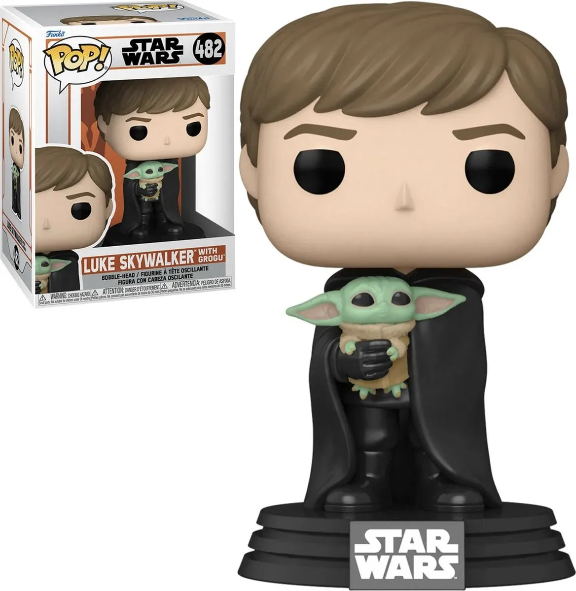 Funko Star Wars POP! The Mandalorian Luke met kind - 9 cm - Multicolor