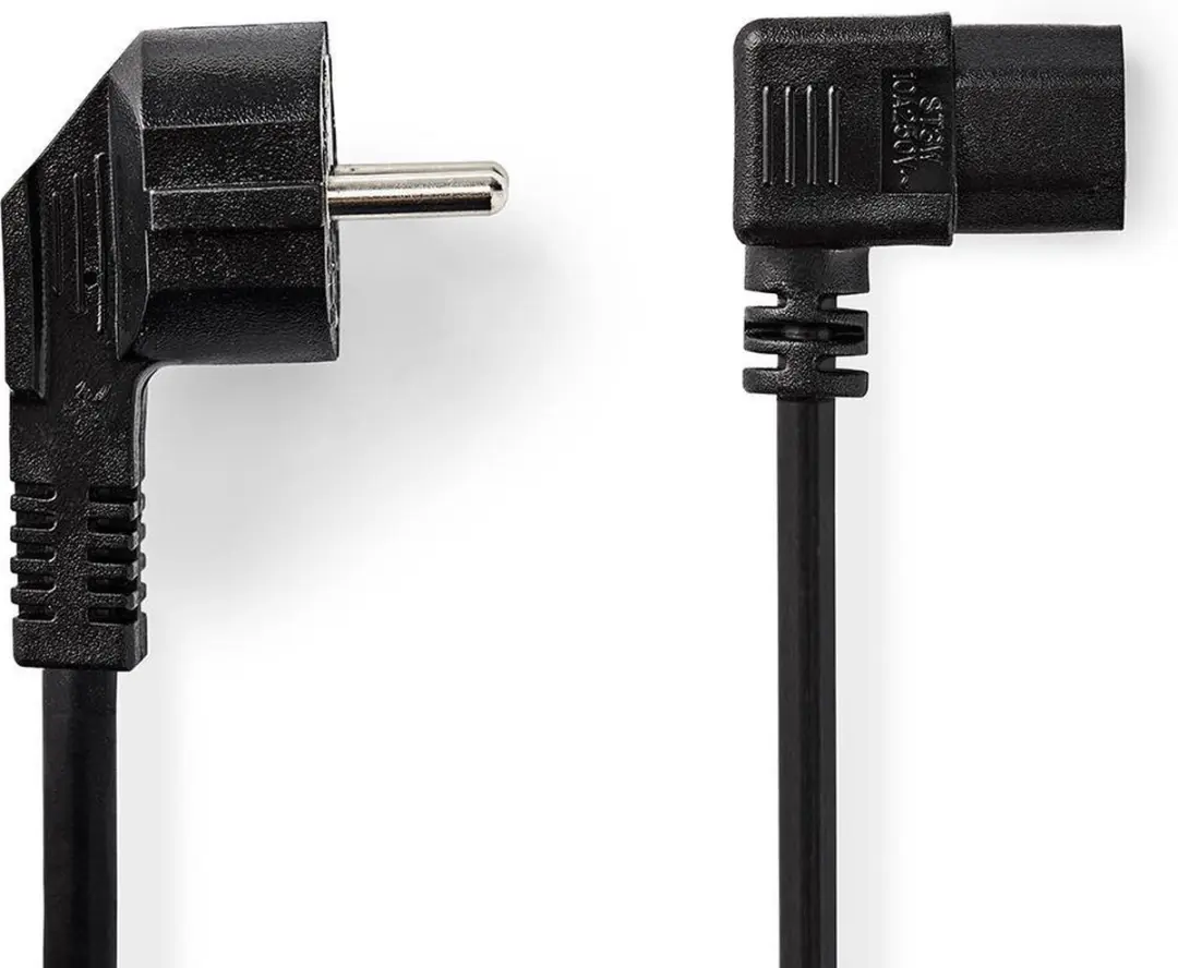 Nedis Stroomkabel CEGT10020BK30 Type F 90°