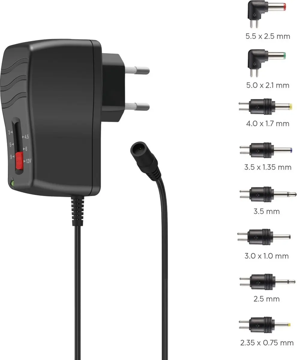 Hama 00223614 Stekkernetvoeding - Instelbaar 3-12V 1A