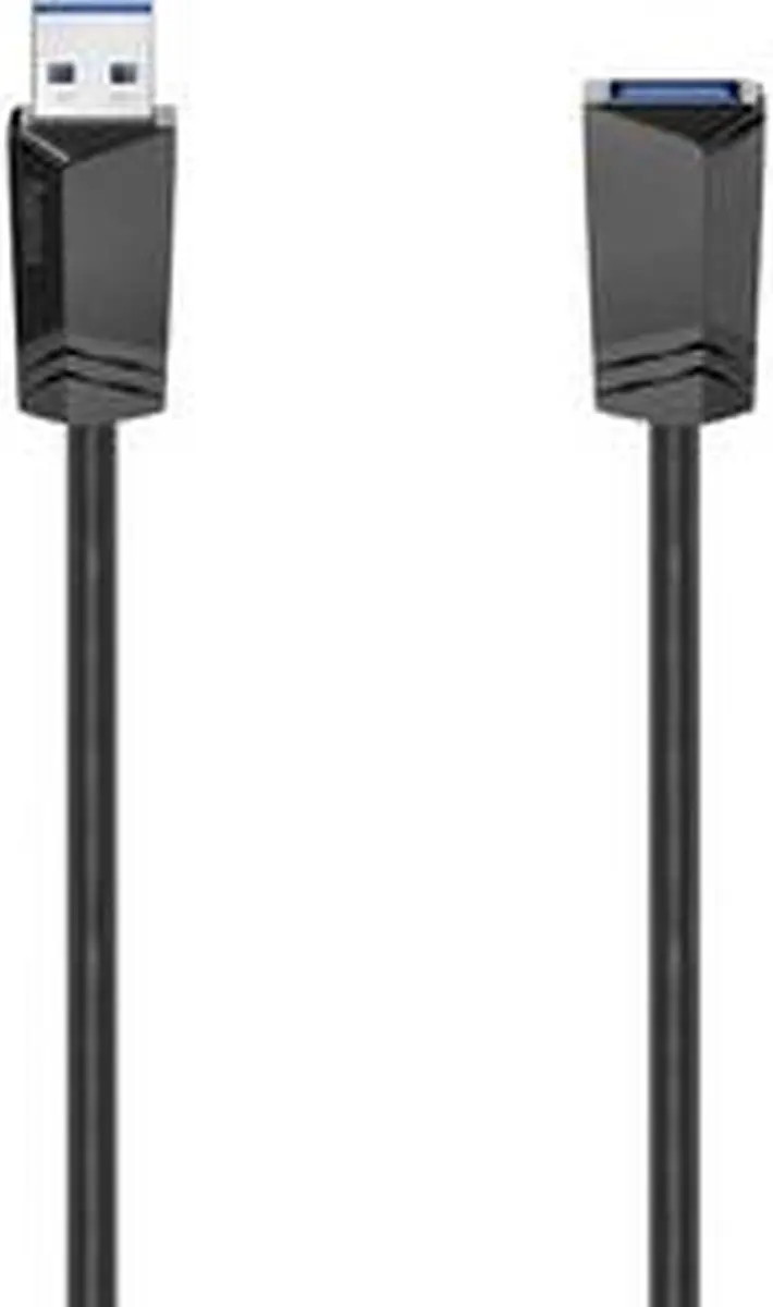 Hama USB 3.0 Verlengkabel 1,5m - Zwart