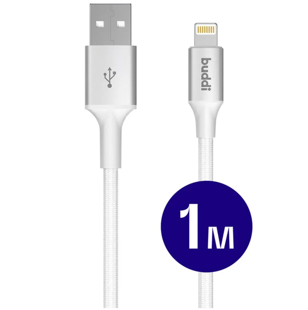 Buddi Flex USB-A naar Lightning Kabel 12W 1M