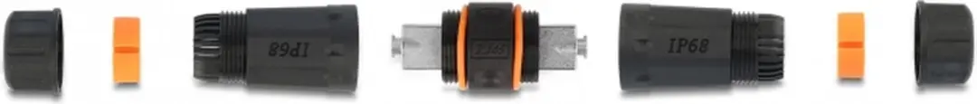 Delock LSA naar LSA CAT6A IP68 Kabelconnector - Zwart