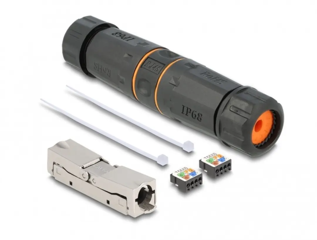 Delock LSA naar LSA CAT6A IP68 Kabelconnector