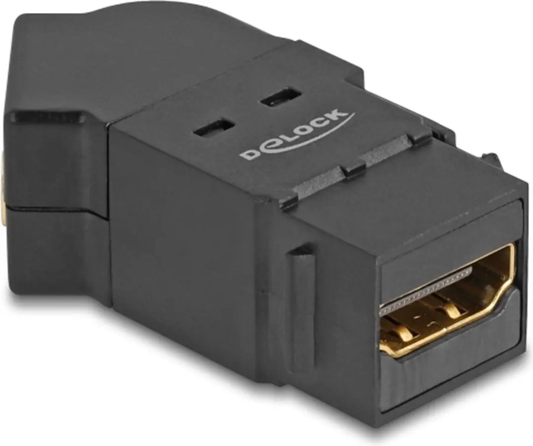 Delock HDMI 2.1 Haaks Keystone Module 8K 60Hz - Zwart