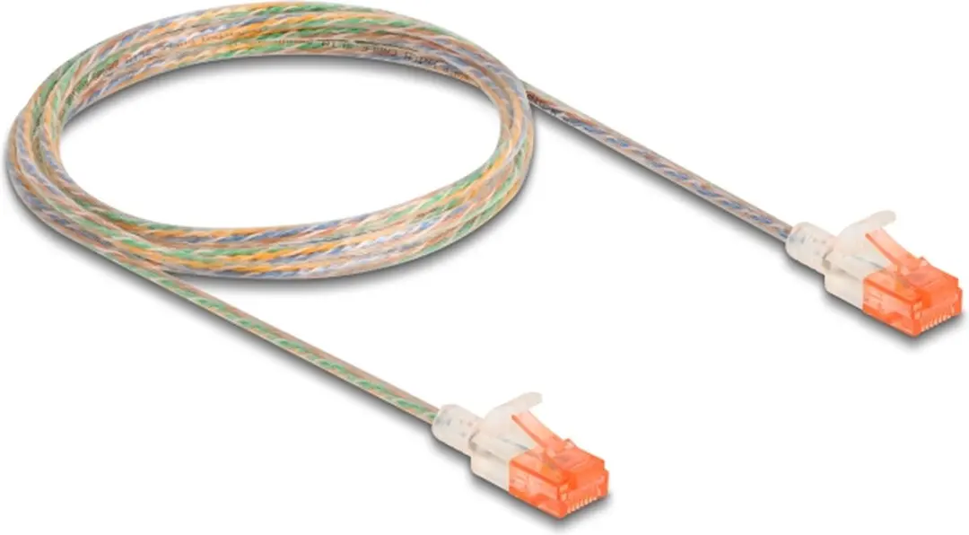 Delock RJ45 Cat.6A U/UTP Netwerkkabel 2m - Transparant