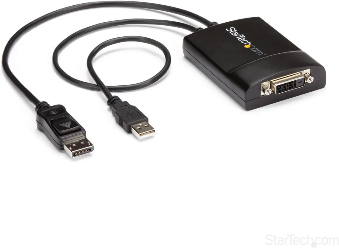 Startech DP2DVID2 DisplayPort naar DVI Adapter - Zwart