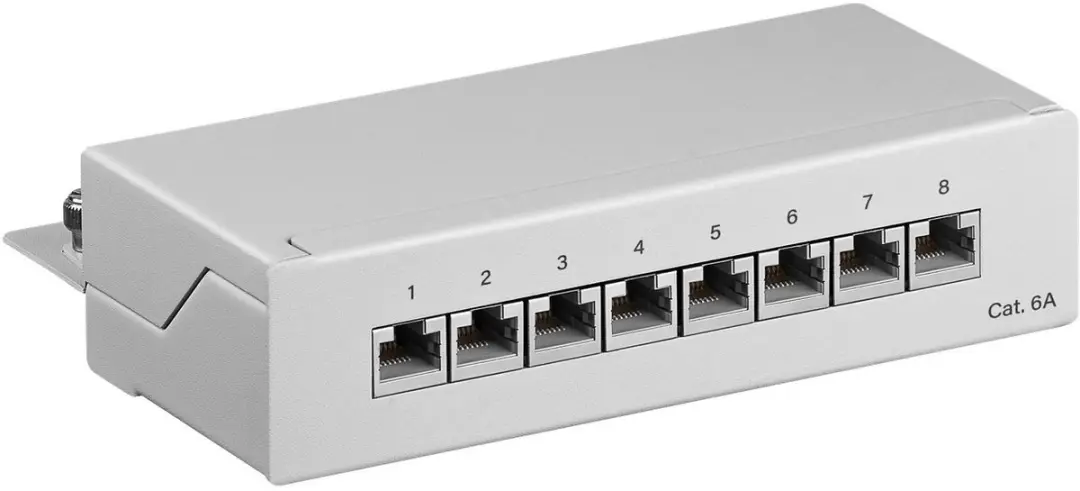 Logilink CAT6a Patch Panel 1U 8 Poorten