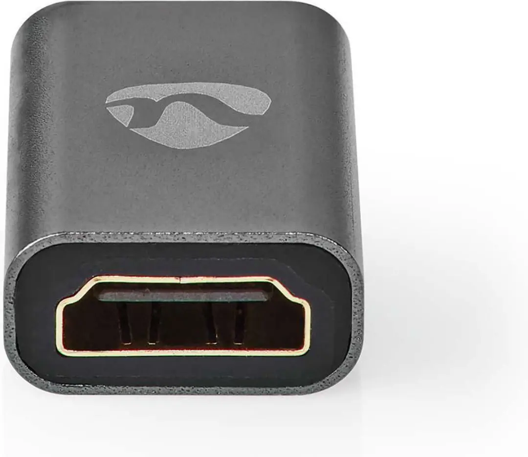 Nedis HDMI-Adapter CVTB34906GY - Verguld - Aluminium - Gun Metal Grijs