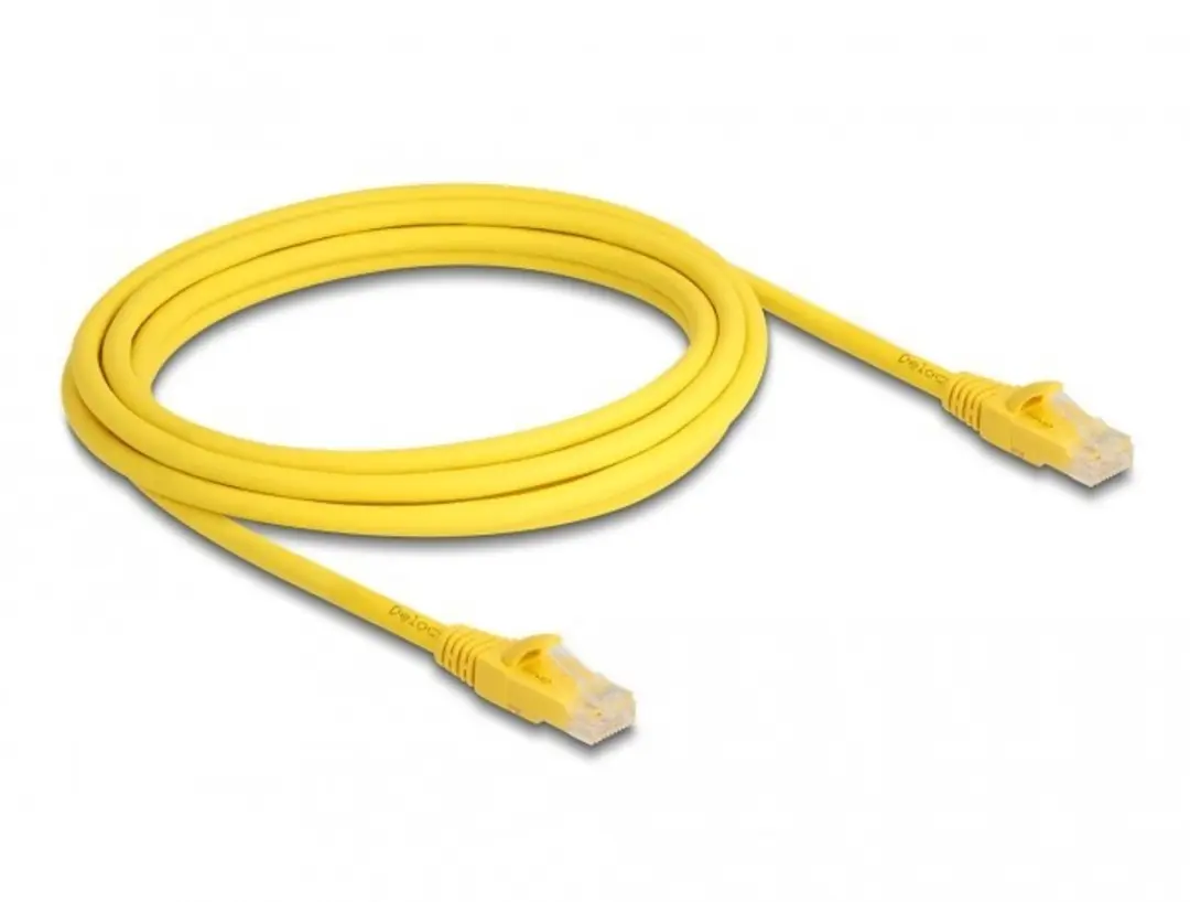 Delock RJ45 Cat.6A Kabel 3m - Geel