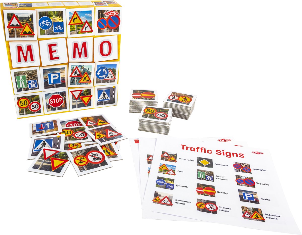 Tactic Memory - Kaartspel - Memo - Verkeersborden