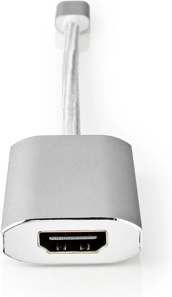 Nedis USB-C HDMI Adapter 4K@60Hz Power Delivery 20cm - Zilver