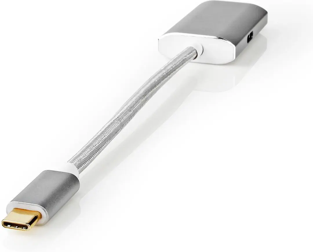 Nedis USB-C HDMI Adapter 4K@60Hz Power Delivery 20cm - Zilver