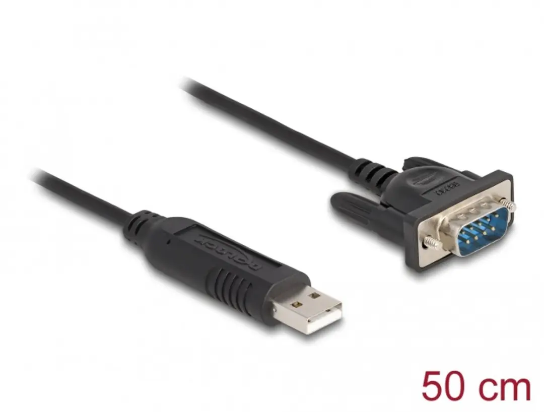 Delock USB 2.0 naar RS-232 Adapter D-Sub 9 M