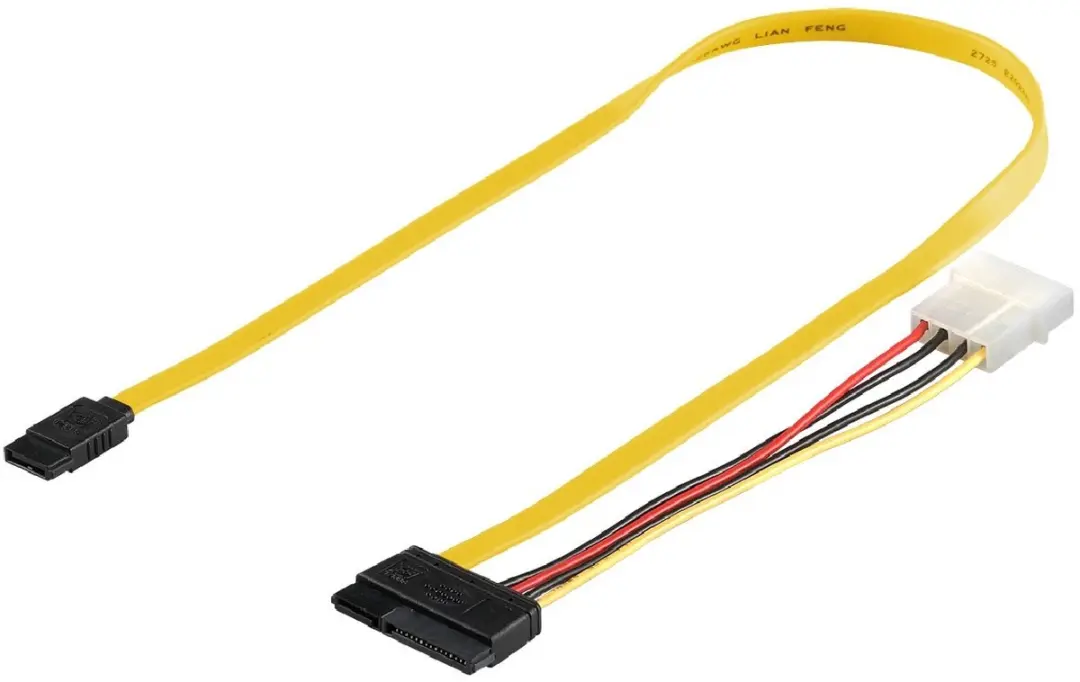 Goobay SATA600 Data & Voedingskabel