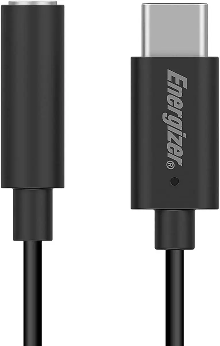 Energizer C112CABK Audio-adapter USB-C naar Jack 3.5mm - Zwart - afbeelding 5 van 5