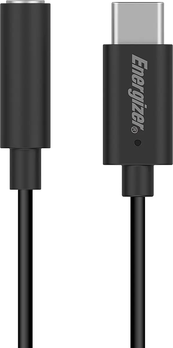 Energizer C112CABK Audio-adapter USB-C naar Jack 3.5mm