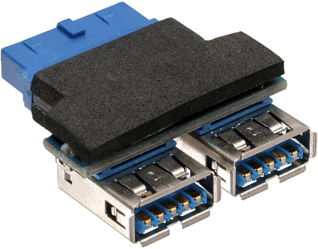 InLine USB 3.0 Adapter 2x A naar Pin