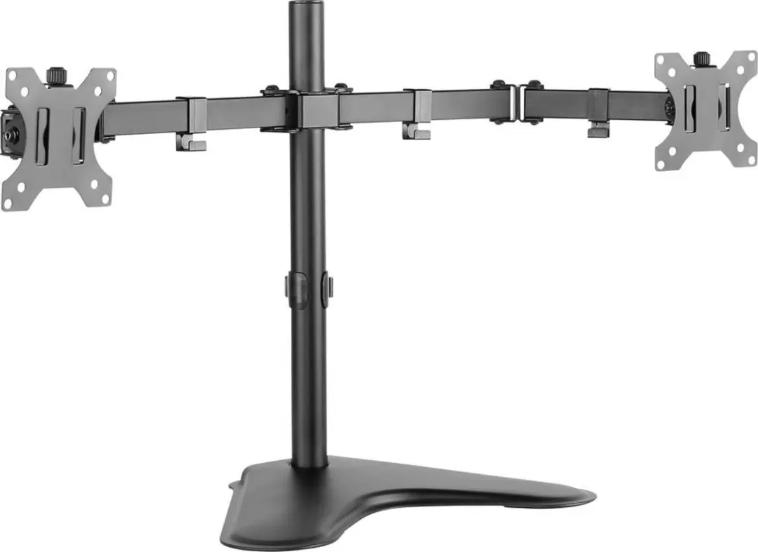 SpeaKa Professional SP-6644612 Secundus Monitorvoet - 2x 33cm (13") - Zwart