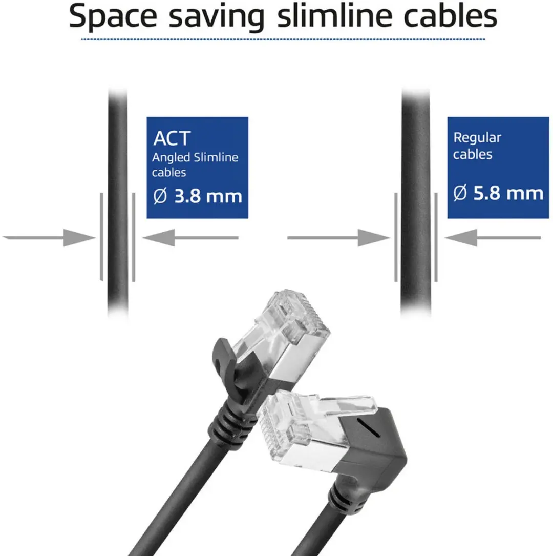 ACT DA4951 Patchkabel CAT6A U/FTP 1,5m - Zwart