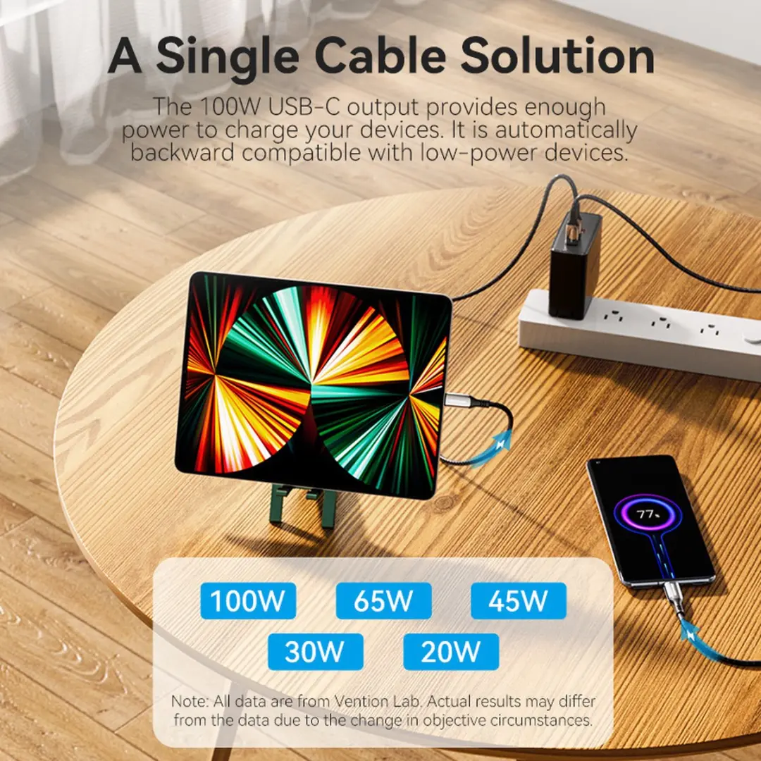 Vention CTKBH USB 2.0 Kabel USB-C 2m - Zwart