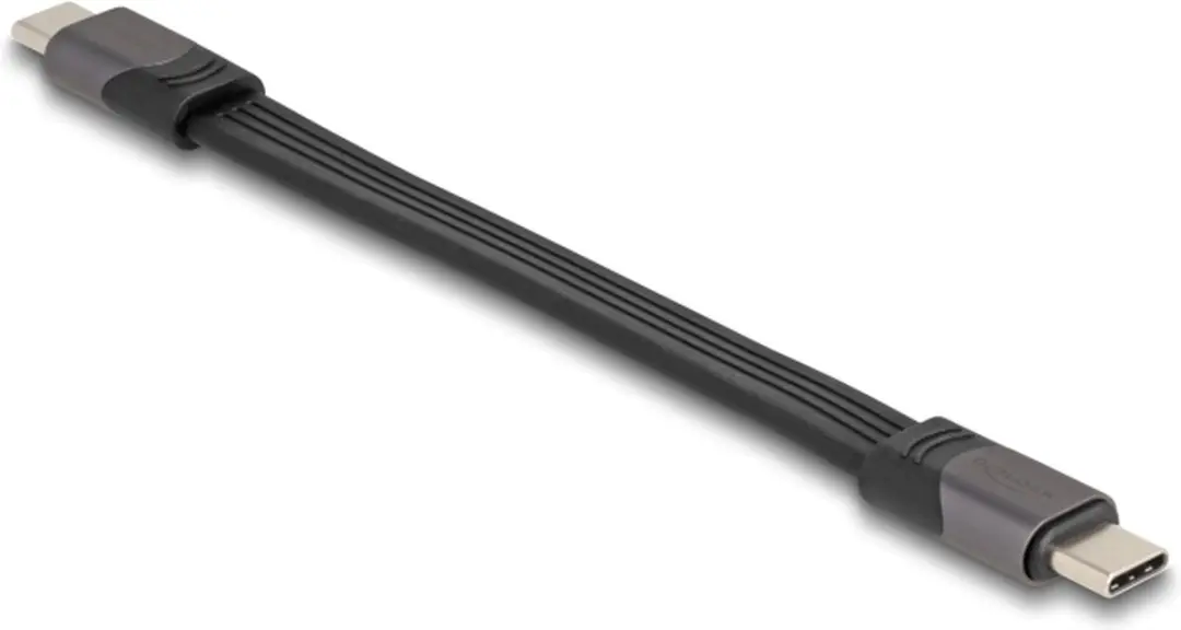 Delock USB Type-C naar Type-C 40Gbps Kabel 15cm - 100W PD 3.0 - Zwart