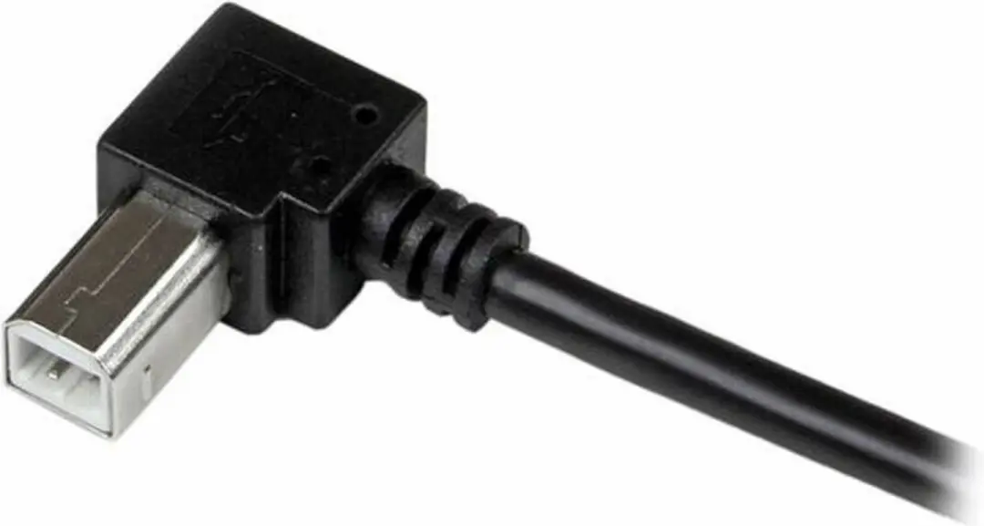 Startech USB 2.0 A naar Rechthoekige B-kabel 3m - Zwart