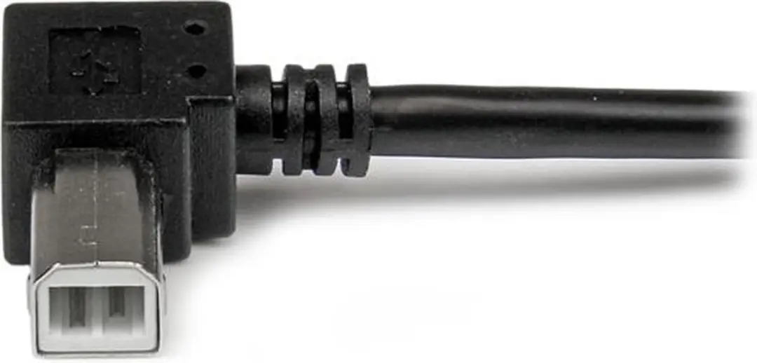 Startech USB 2.0 A naar Rechthoekige B-kabel 3m - Zwart