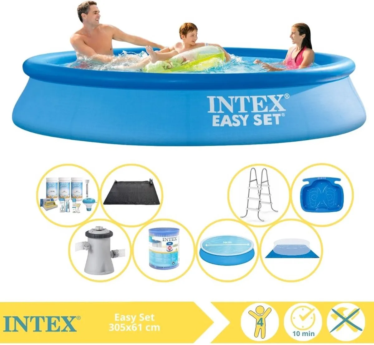 Intex Easy Set 28118GN Opblaaszwembad 305x61cm