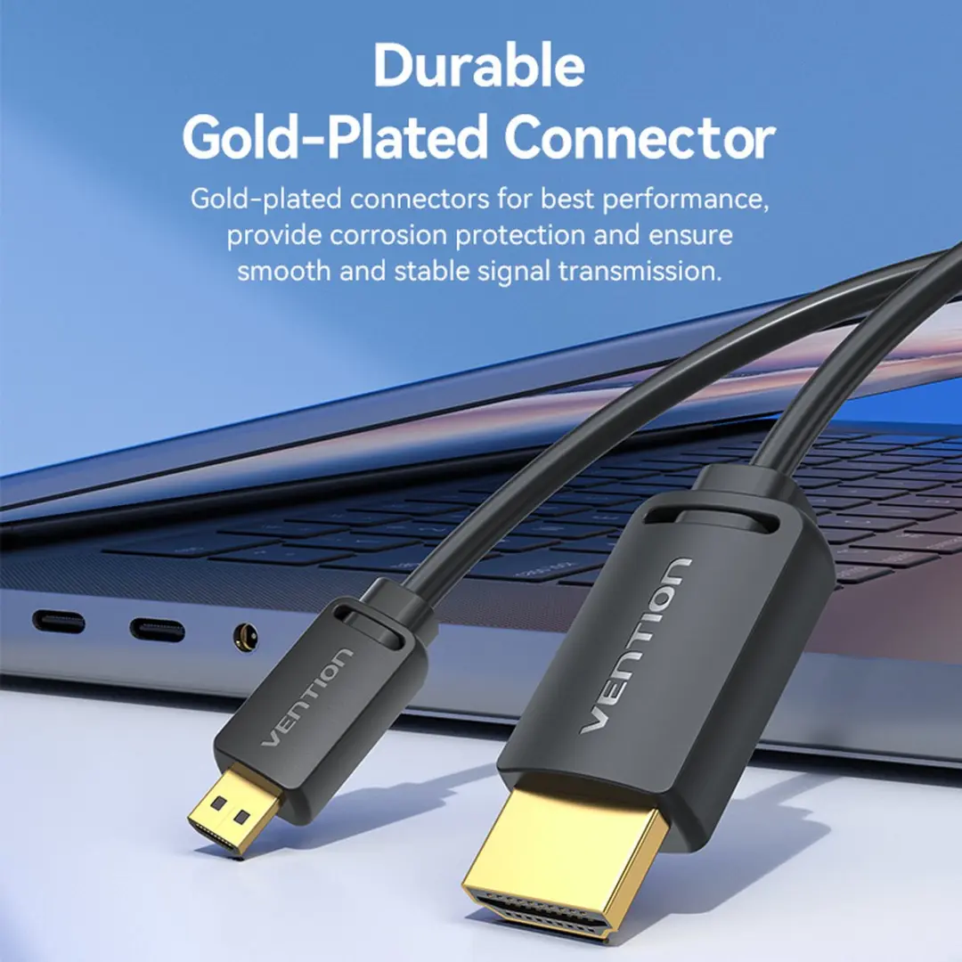 Vention AGIBF HDMI Kabel Micro naar Standaard 1m - Zwart