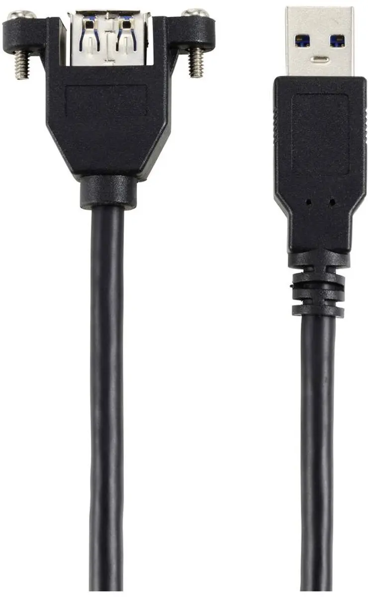Renkforce RF-5720388 USB 3.0 Kabel A-A 1m - Zwart