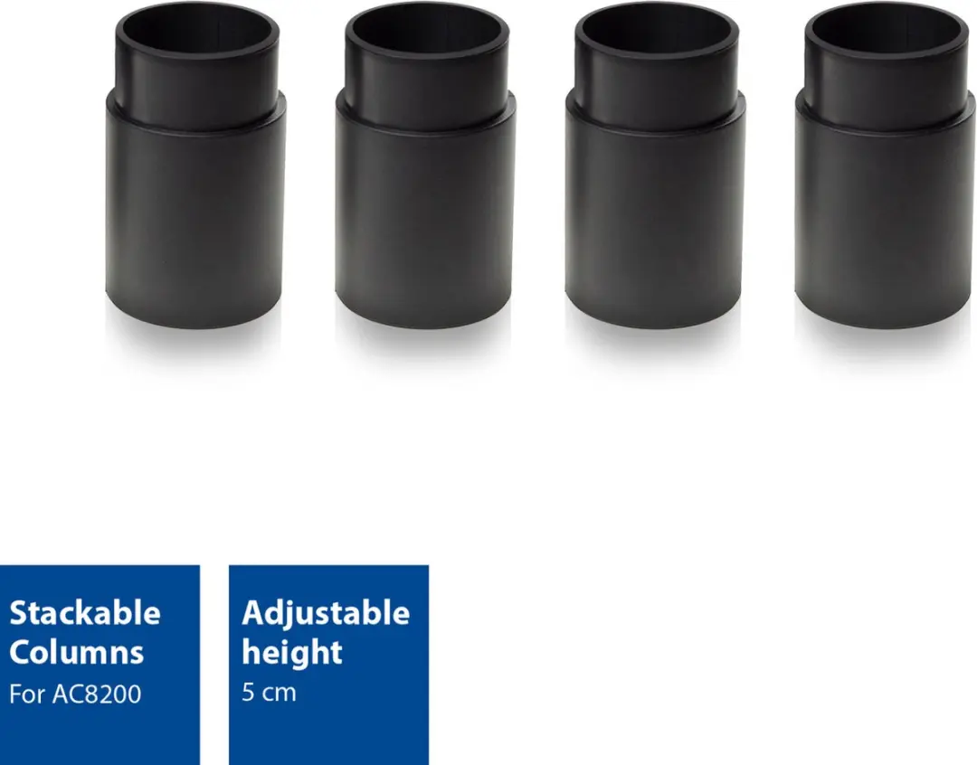 ACT AC8205 Extra Poten 4 Stuks - 5cm Zwart