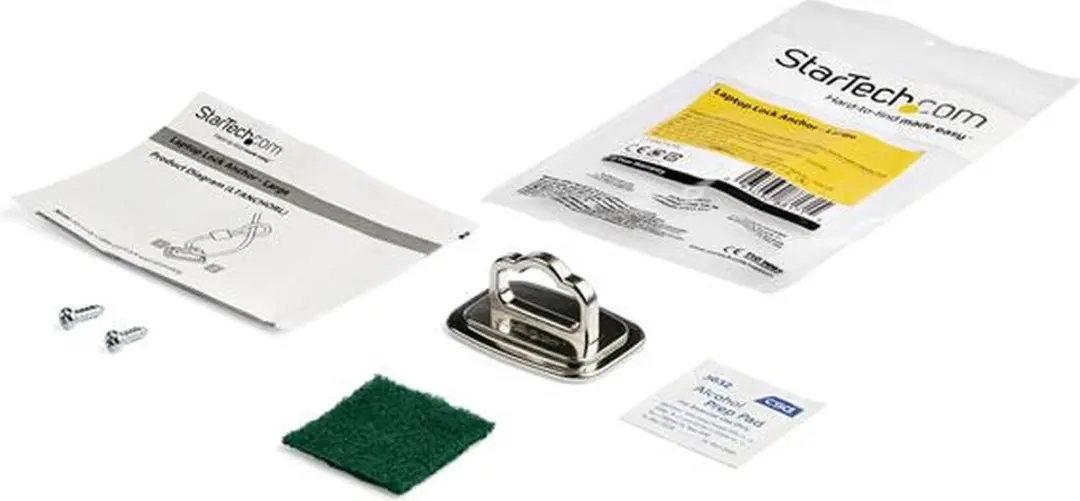 Startech LTANCHORL Laptopkabelbeveiliging - Zilver