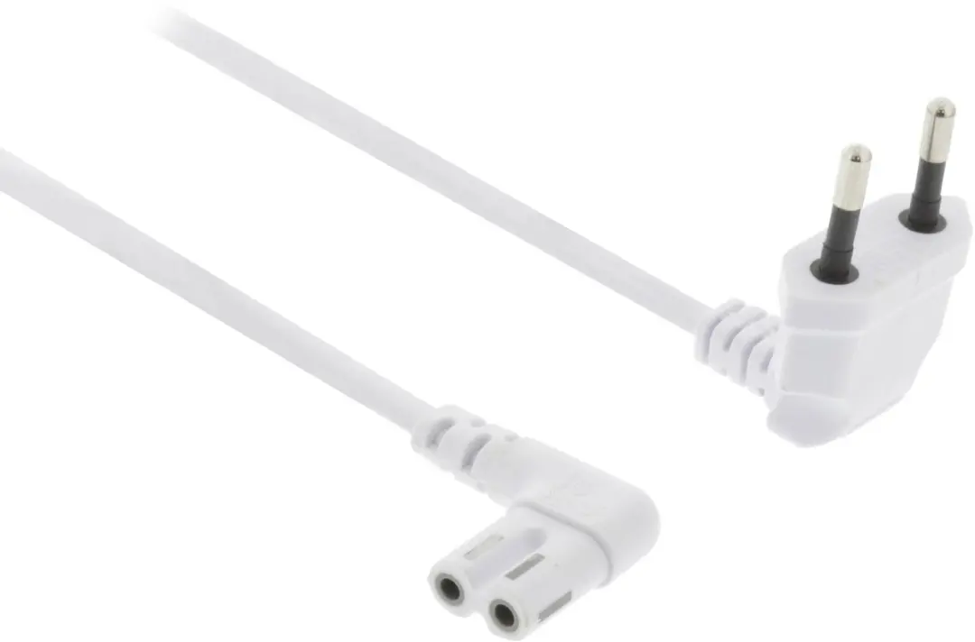 Nedis Stroomkabel CEGL11055WT20 - Gehoekt - 2.00m - Wit