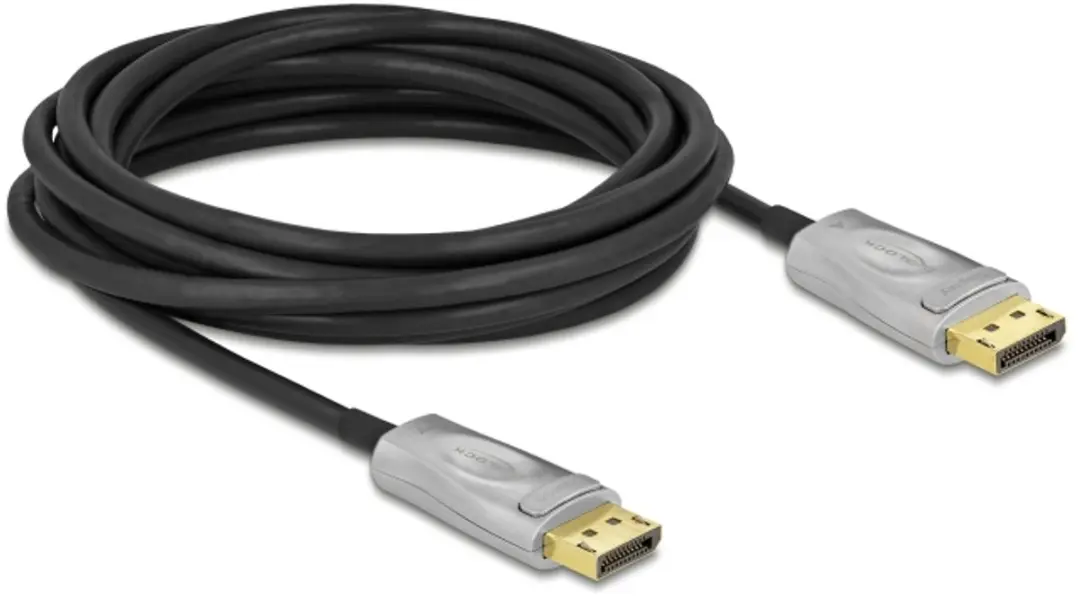 Delock DisplayPort 1.4 Actieve Kabel 8K 5m - Zwart/Grijs