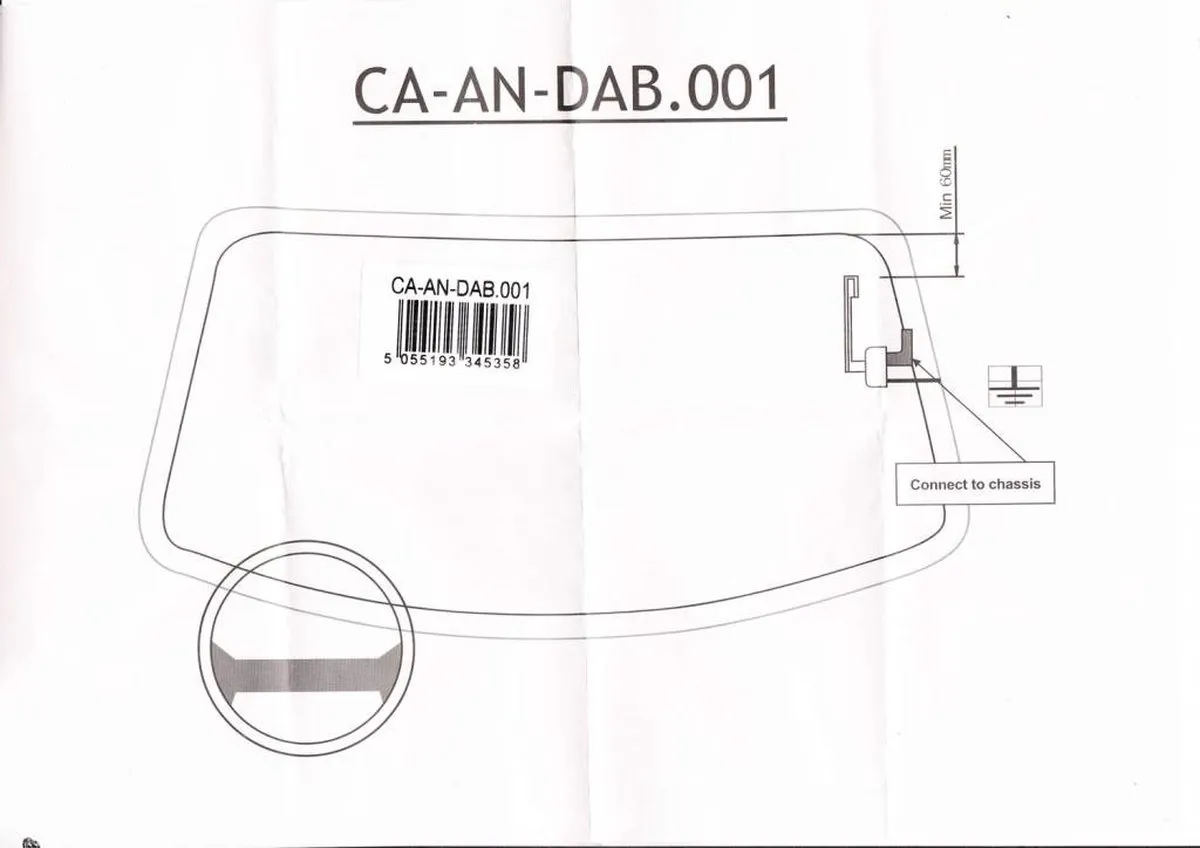 Pioneer CA-AN-DAB.001 DAB+ Antenne - Zwart