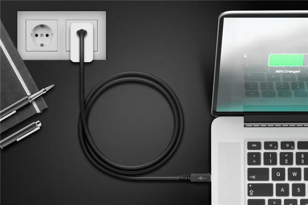 Goobay USB4 USB-C naar USB-C Kabel 40Gbit/s PD 100W 8K60 - 10 Stuks - Zwart