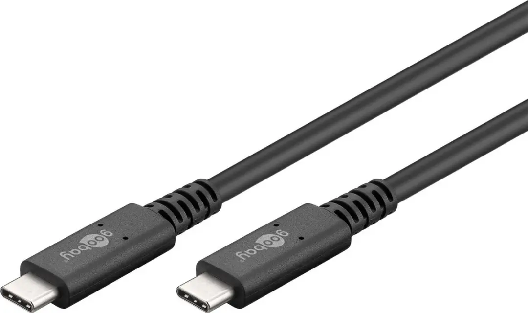 Goobay USB4 USB-C naar USB-C Kabel 40Gbit/s PD 100W 8K60 - 10 Stuks - Zwart