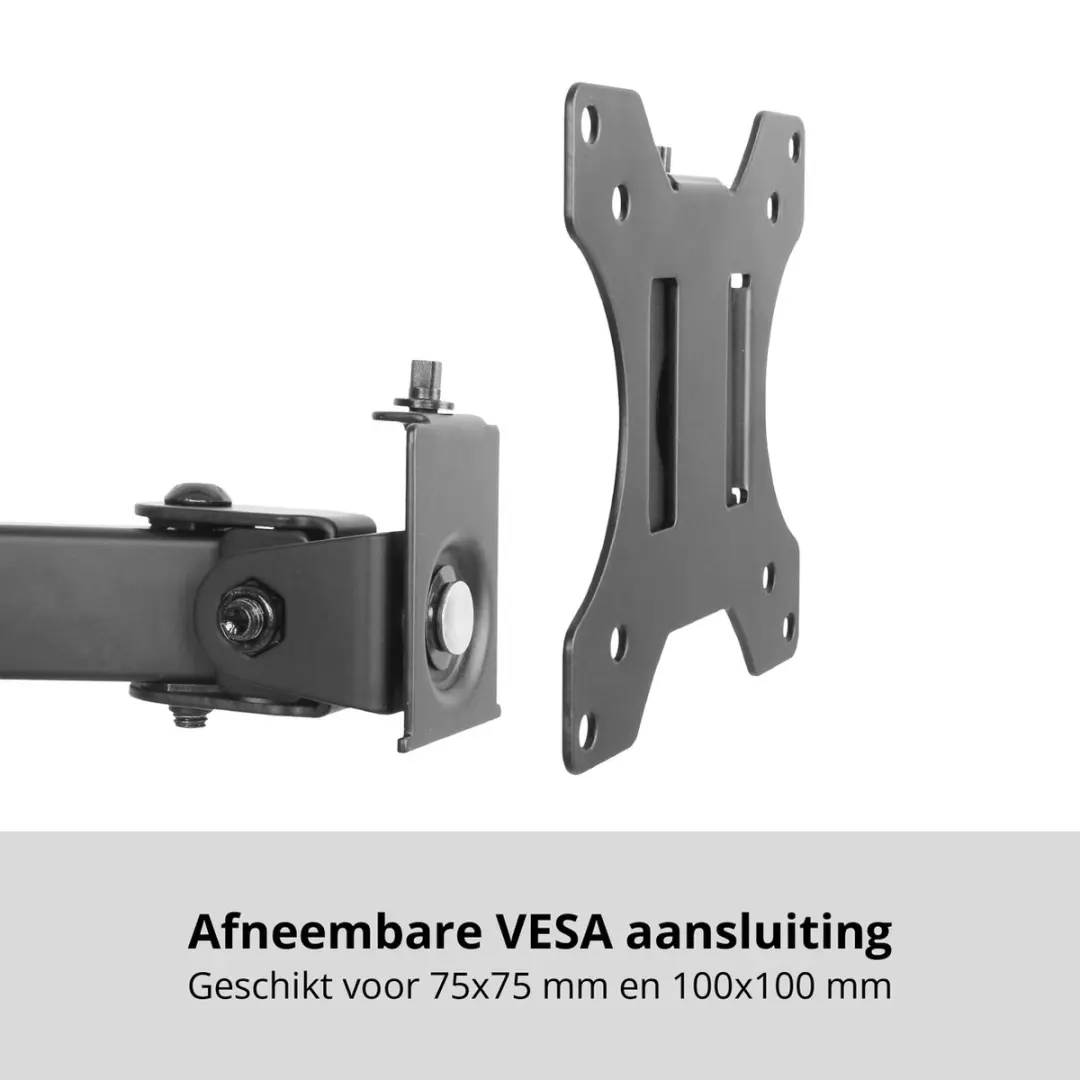 Deltaco GAM-040 Monitorarm - 2 Schermen 13-32" - Zwart