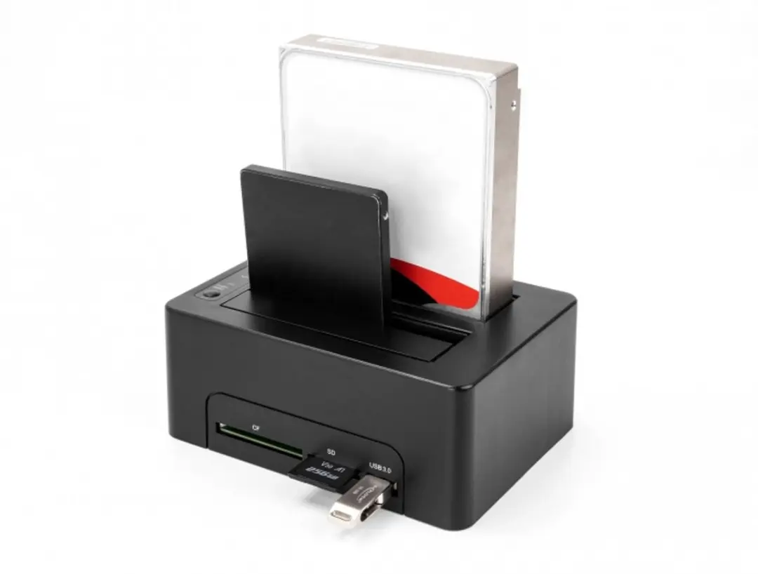 Delock USB Dual Docking Station 64183 - 2x SATA HDD/SSD - Met klonen & kaartlezer