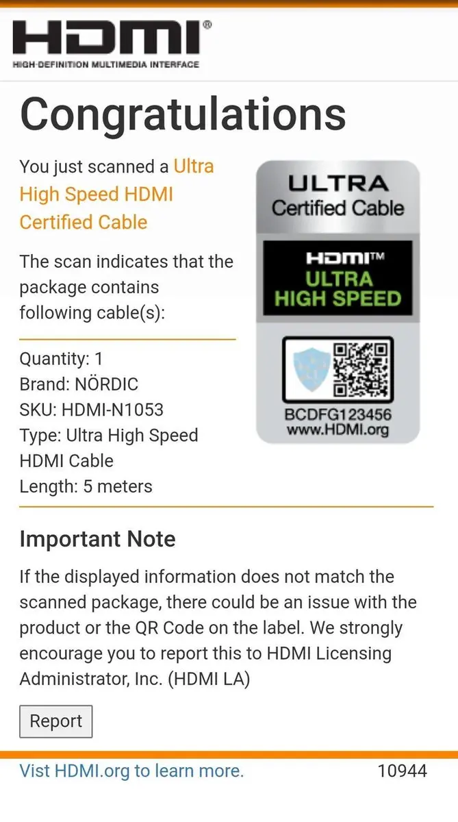 NÖRDIC HDMI-N1053 HDMI 2.1 Kabel 8K - 5m - Zwart/Rood