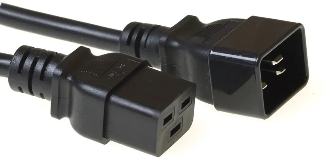 InLine C19-C20 Stroomkabel 3x1,50mm - 0,75m